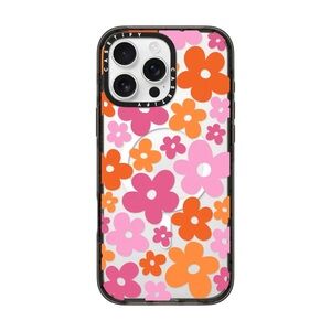 iPhone 16 Pro Max- Casetify Floral Phone Case - Pink and Orange